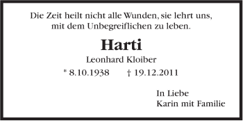 Traueranzeige von Leonhard Kloiber von Marbacher Zeitung