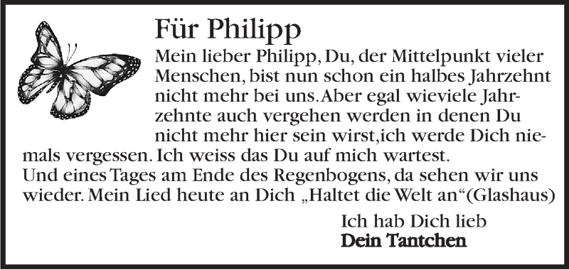  Traueranzeige für Philipp  vom 15.03.2019 aus Marbacher Zeitung