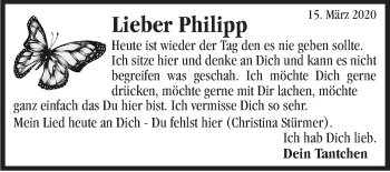 Traueranzeige von Philipp  von Marbacher Zeitung