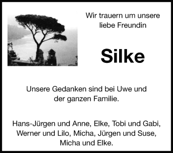 Traueranzeige von Silke  von Leonberger Kreiszeitung / Strohgäu Extra