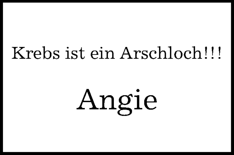  Traueranzeige für Angie  vom 12.03.2020 aus Kreiszeitung Böblinger Bote
