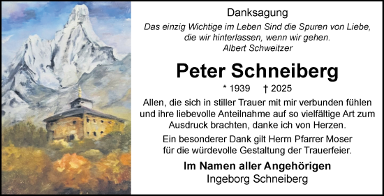 Traueranzeige von Peter Schneiberg von Eßlinger Zeitung
