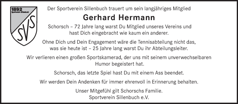  Traueranzeige für Gerhard Hermann vom 11.06.2021 aus Stuttgarter Zeitung / Stuttgarter Nachrichten