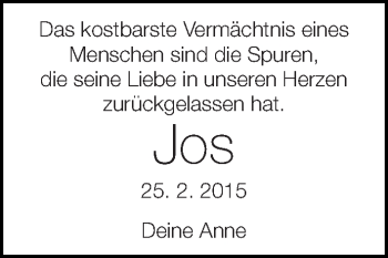Traueranzeige von Jos van Kesteren von Eßlinger Zeitung/Cannstatter Zeitung